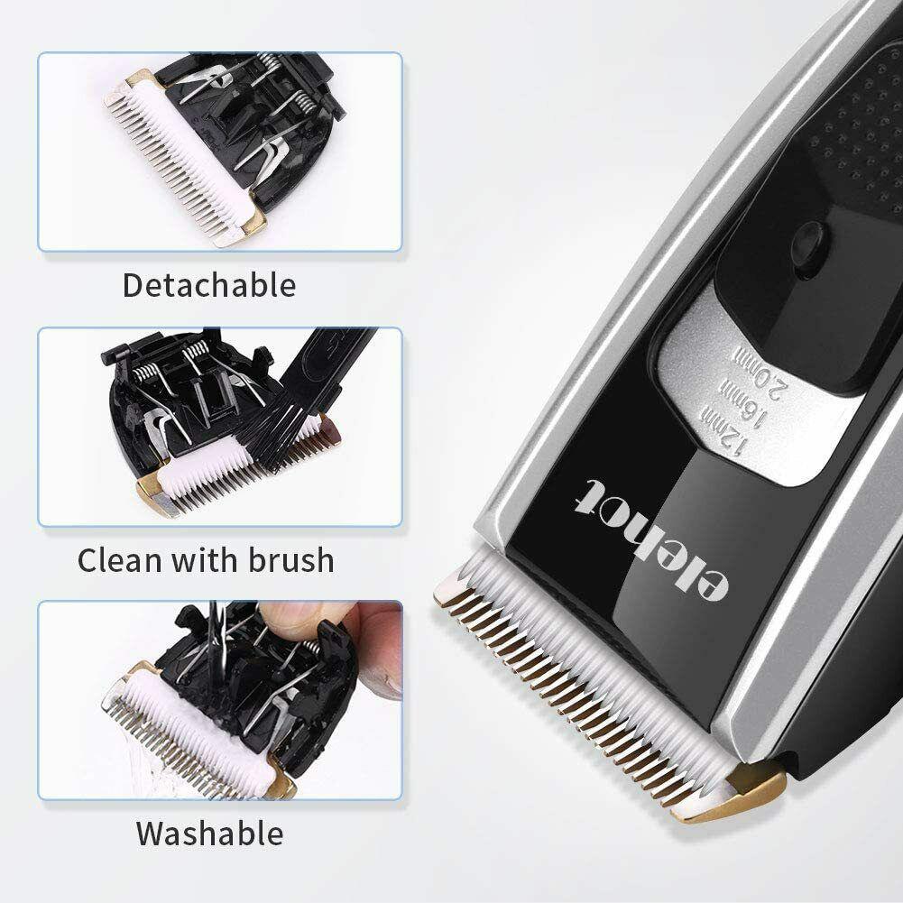 Trimmer Professional Mens Machine Cut Hair Rechargeable Trimmer 4peines