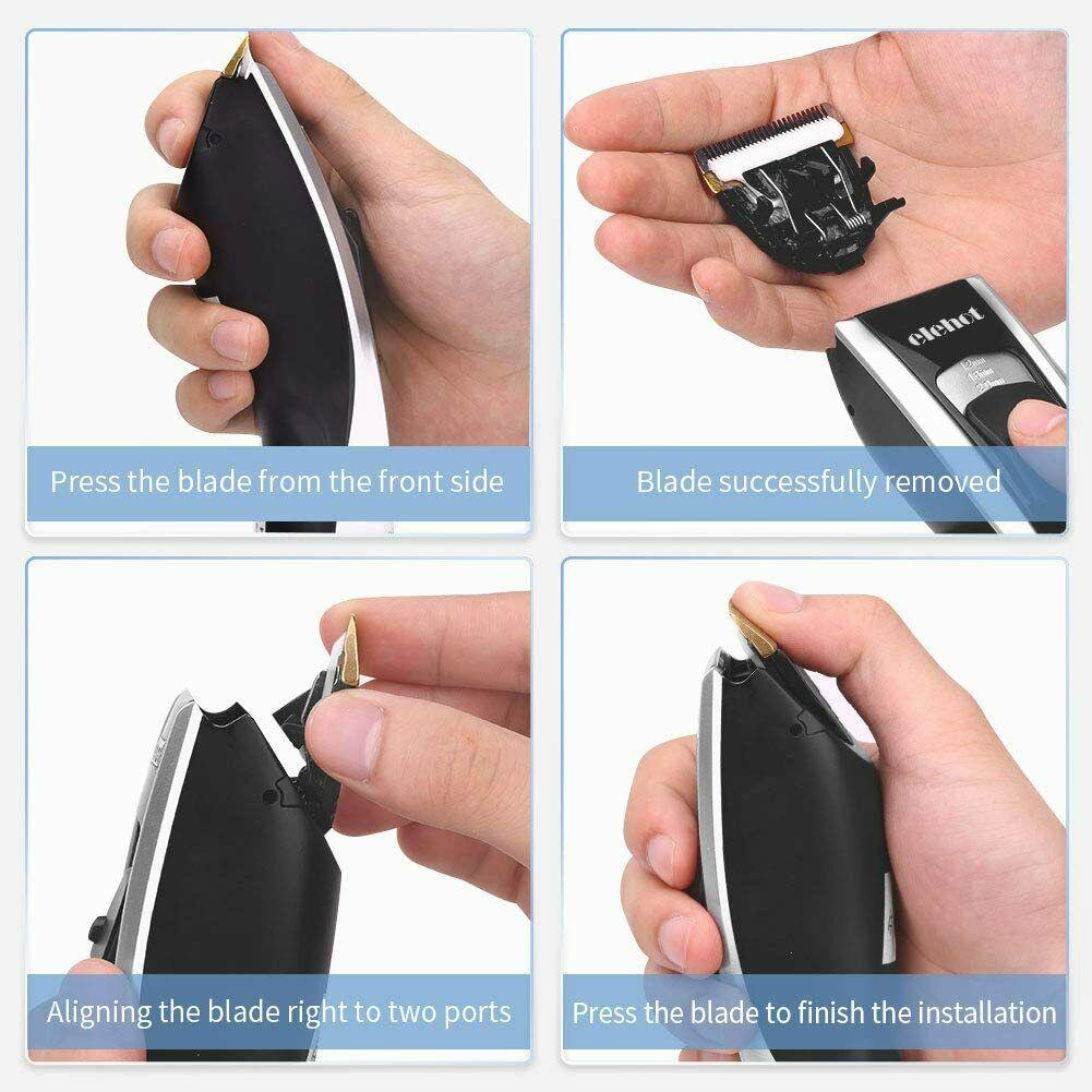 Trimmer Professional Mens Machine Cut Hair Rechargeable Trimmer 4peines