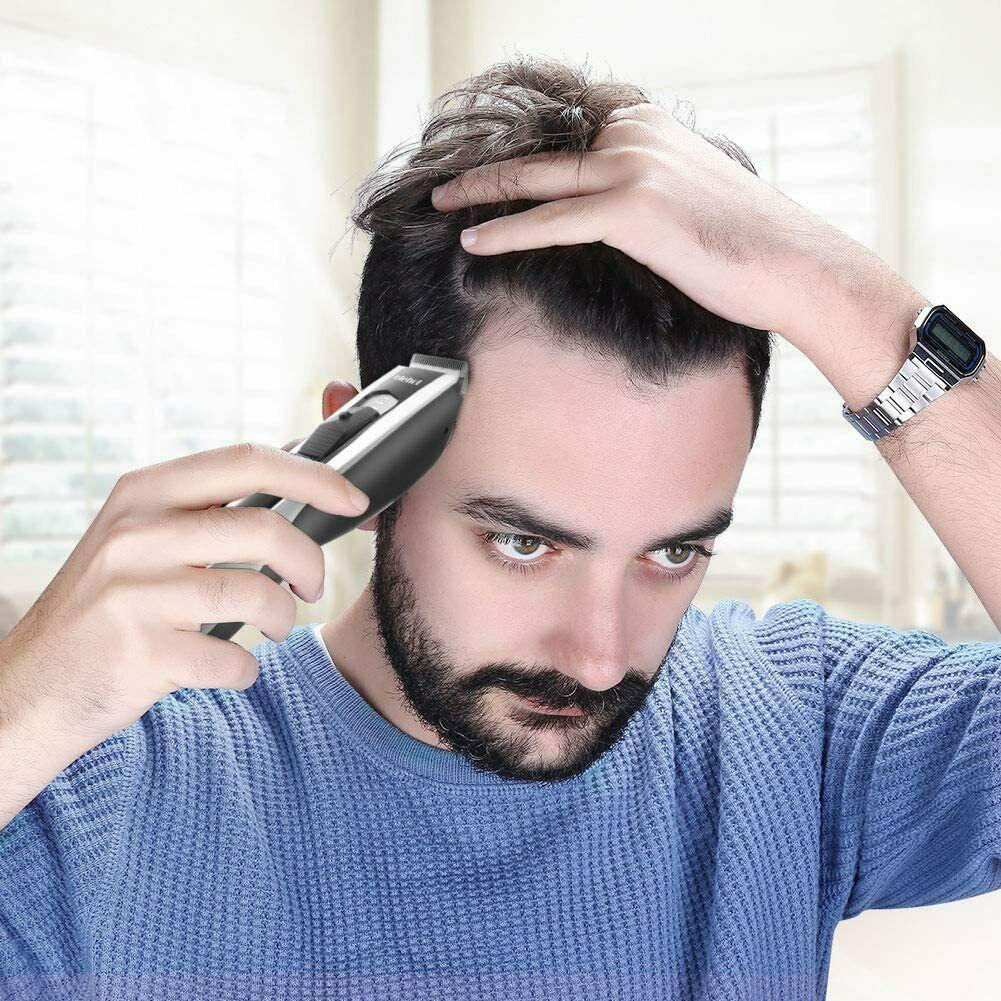 Trimmer Professional Mens Machine Cut Hair Rechargeable Trimmer 4peines