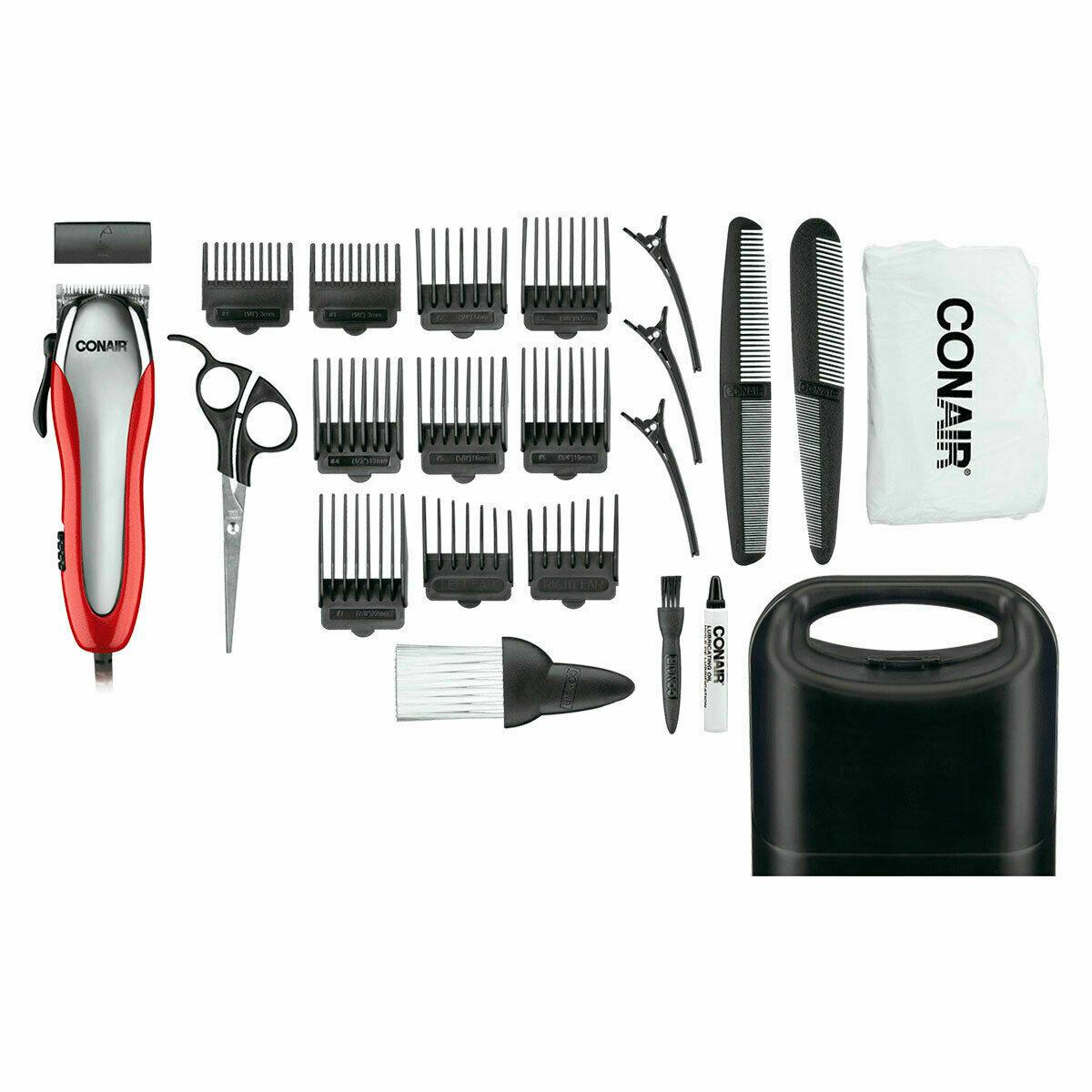 Conair HC221R Ultra Cut 23 Piece Hair Clipper Kit W/ Detachable Blades (6-Pack)