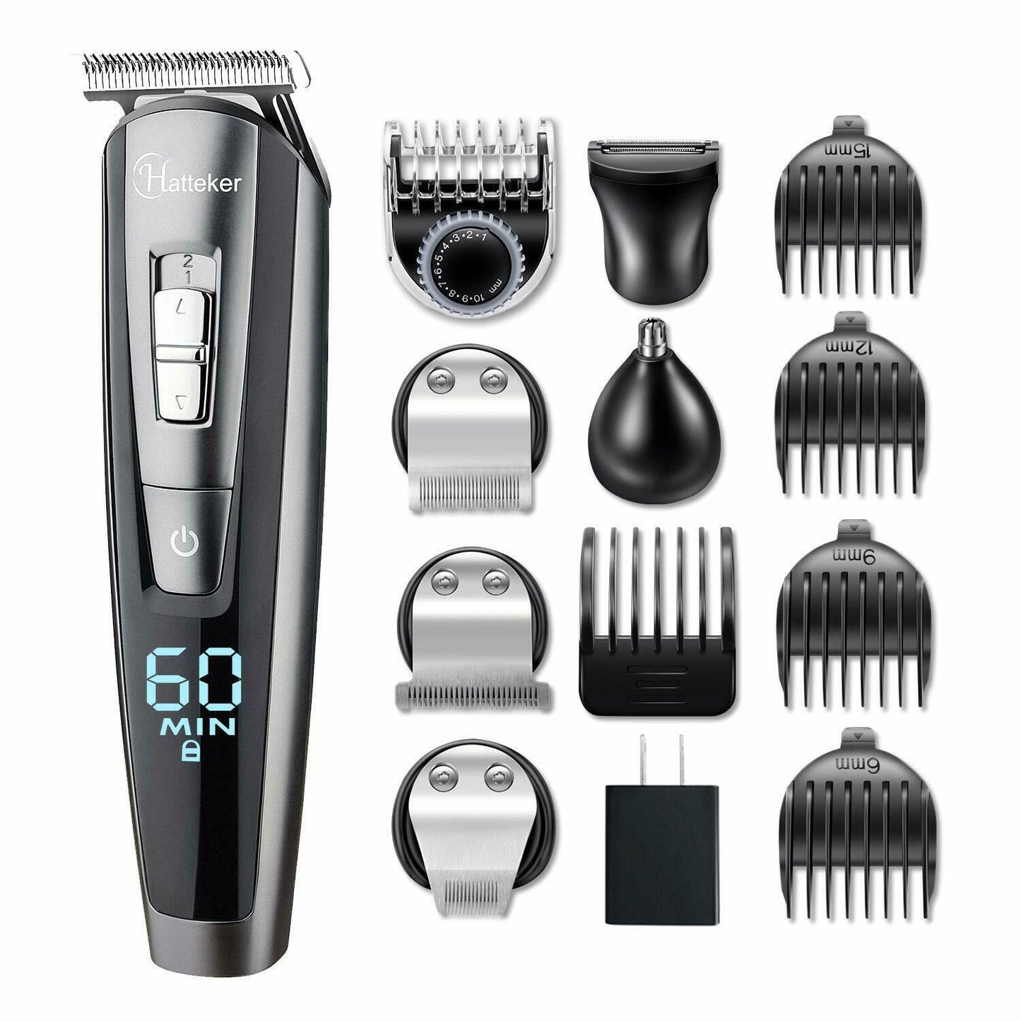 Hair Trimmer Waterproof USB Rechargeable 5 In 1