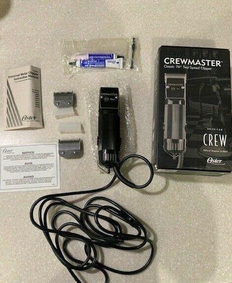 AMERICAN CREW Oster Crew Classic 76 Two 2 Speed Clipper #000 #1 Blade NEW