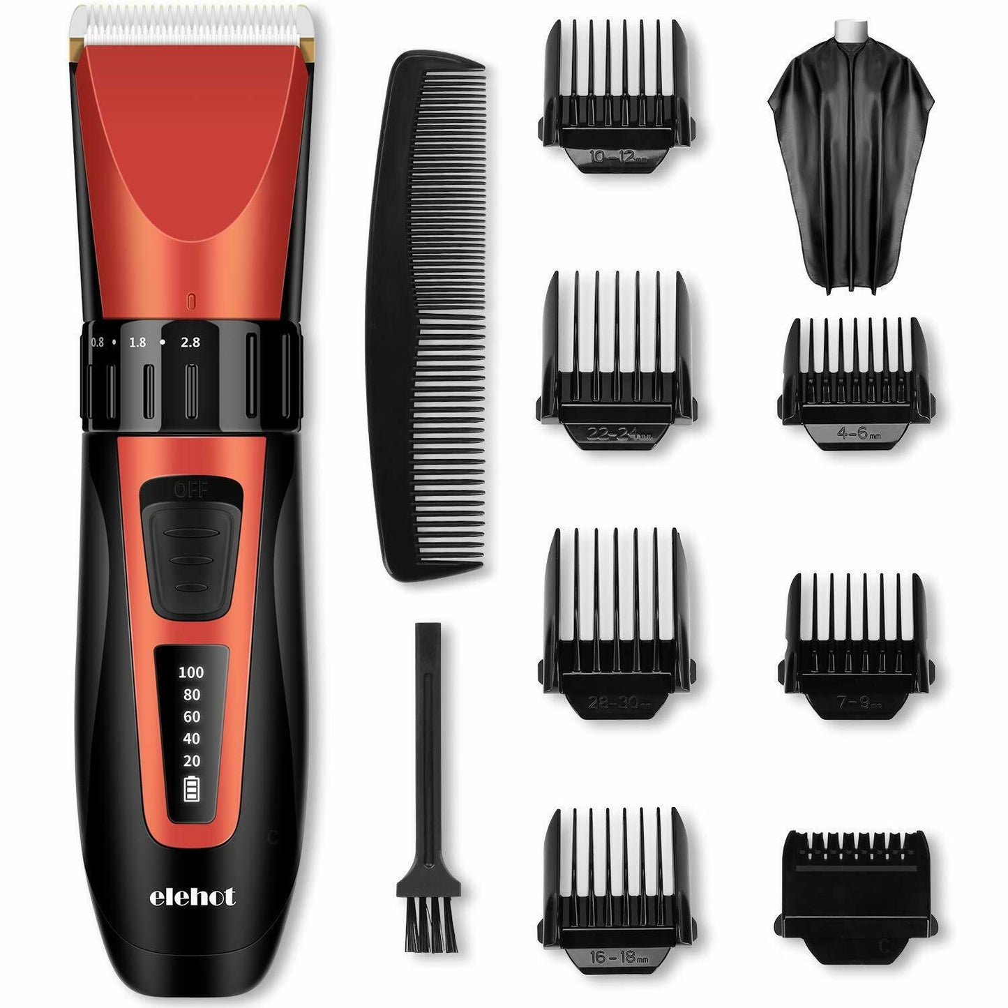 Elehot Trimmer Professional Mens Blade of ium and Ceramic Rechargeable