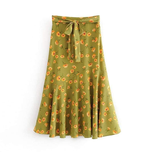 floral print long skirts