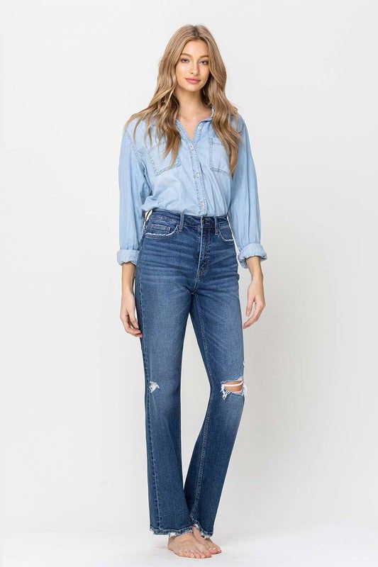 Flying Monkey | Super High Rise Straight Leg Jeans