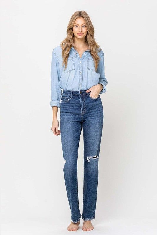 Flying Monkey | Super High Rise Straight Leg Jeans