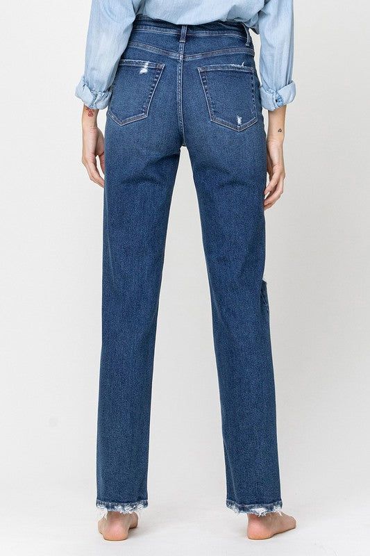 Flying Monkey | Super High Rise Straight Leg Jeans