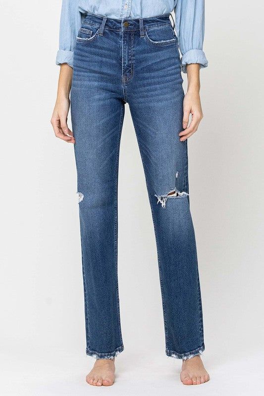 Flying Monkey | Super High Rise Straight Leg Jeans