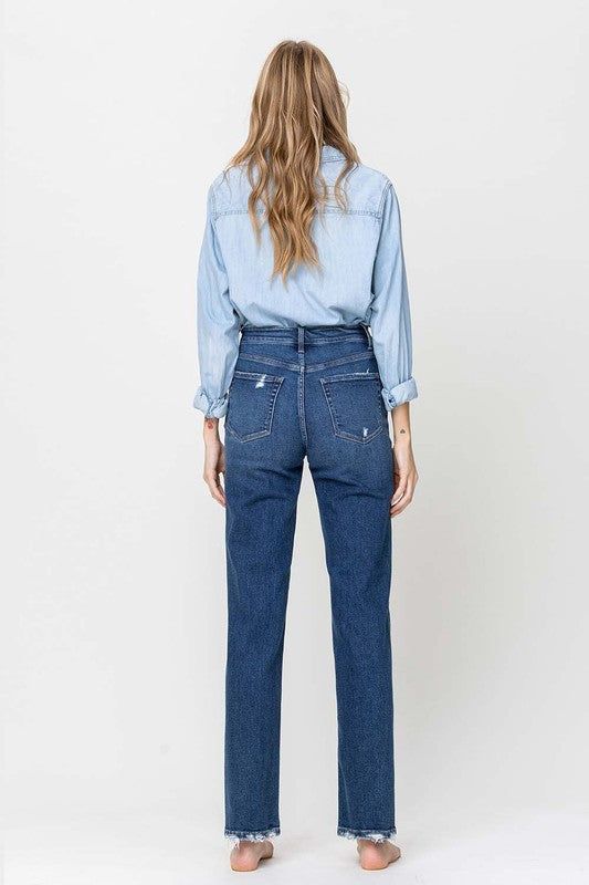 Flying Monkey | Super High Rise Straight Leg Jeans