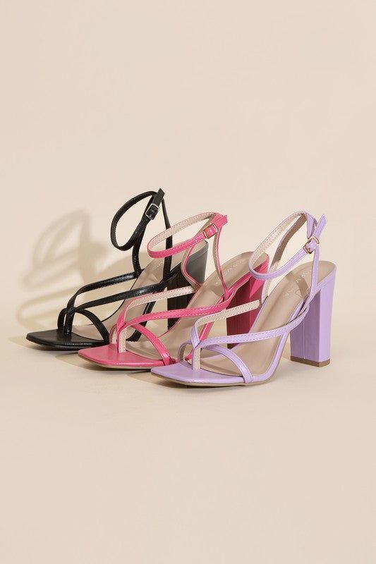 Nile-5 Thong Strappy Heels