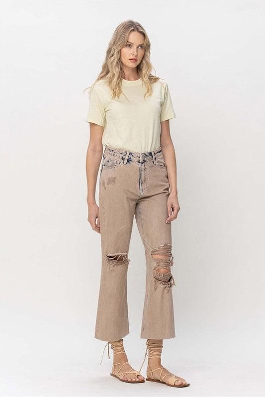 VERVET by Flying Monkey | 90s Vintage Crop Flare Jeans