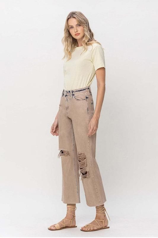 VERVET by Flying Monkey | 90s Vintage Crop Flare Jeans