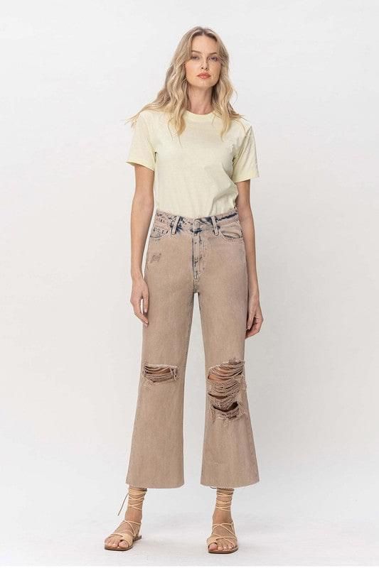 VERVET by Flying Monkey | 90s Vintage Crop Flare Jeans