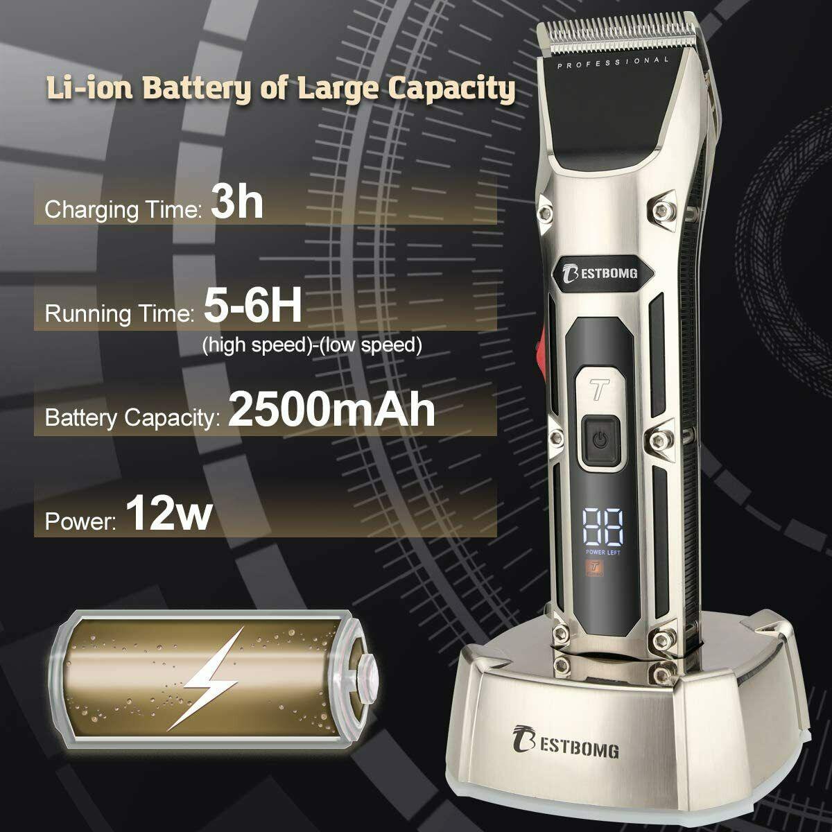 Trimmer Professional Cordless LI-ION 2500 MAH, Alone 5 Hours