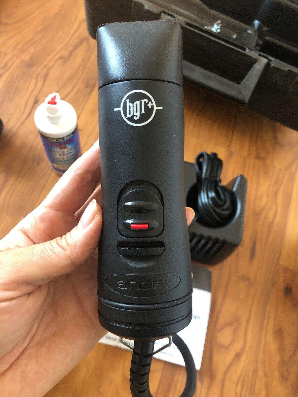 Andis Clipper bgr+ , Sensa Detachable Charger, Cord Adapter, Oil,..With Case