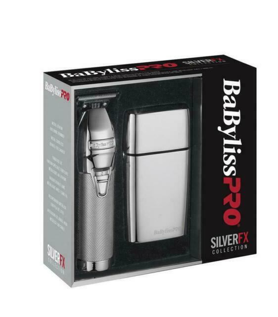 BaByliss PRO SilverFX Clipper/Trimmer Set - Silver