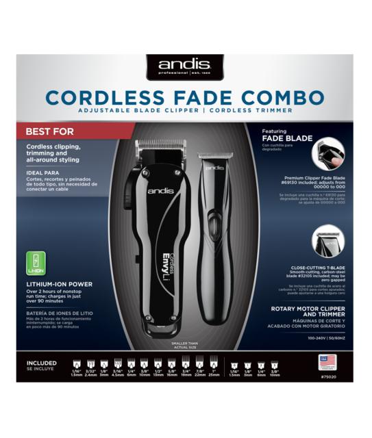 Andis 75020 Pro Li Cordless Clipper Slimline Trimmer Set