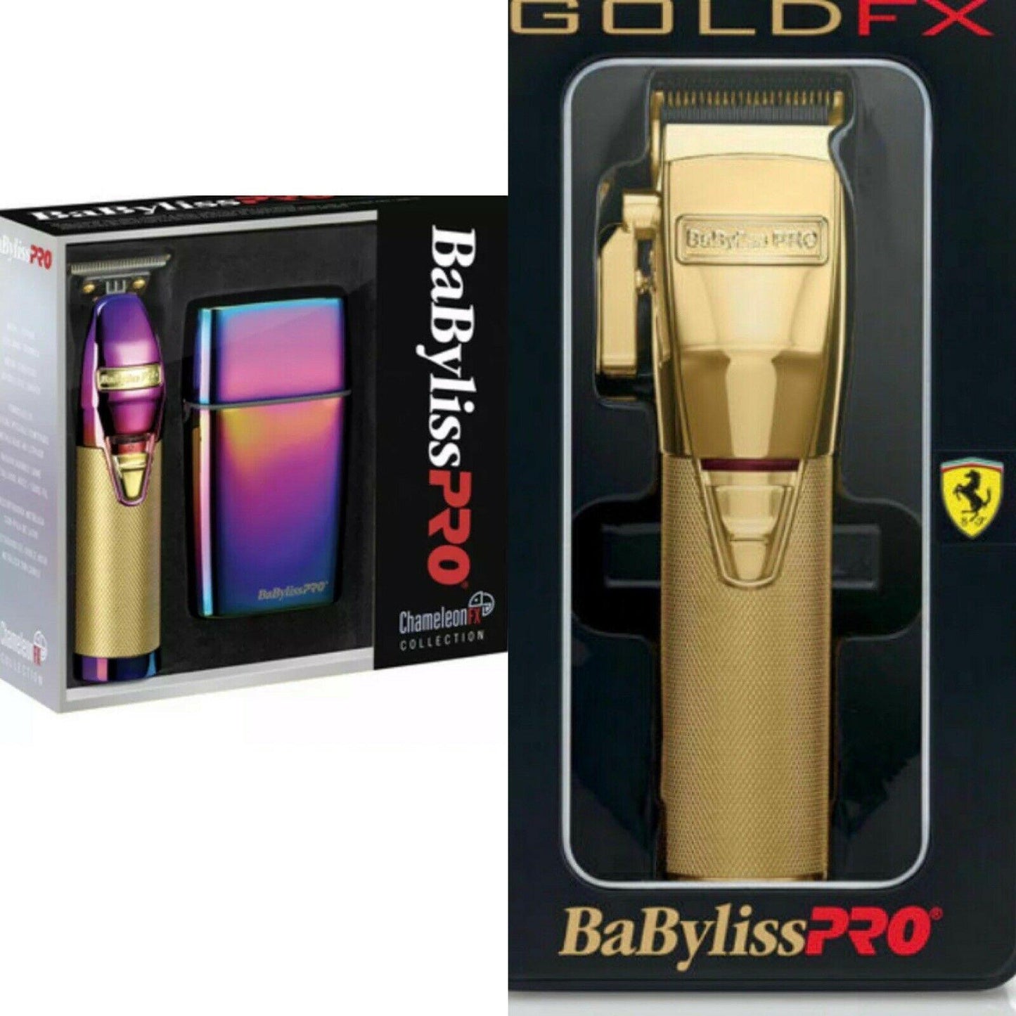 Babyliss Pro Gold Fx Clipper & Babyliss Pro Chameleon Barber Set Brand New!