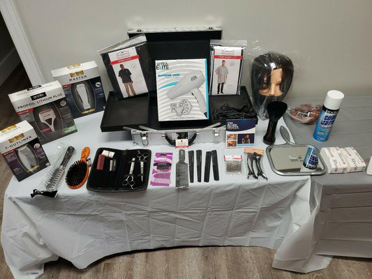 Intermediate Barber Student Kit with Aluminum Suitcase