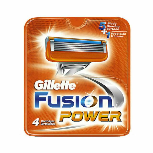 Gillette Fusion Power Shaving  Blades Refills 4 Cartridges