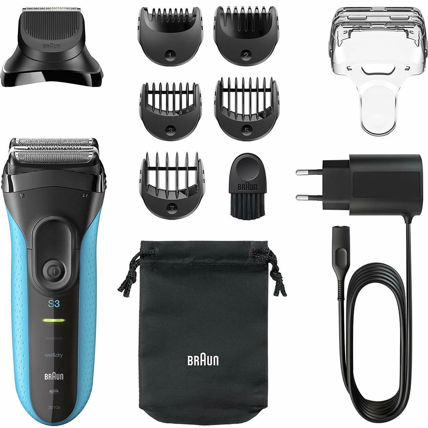 Braun Skin Sensitivity  3 in 1 Electric Wet&Dry Shaver Precision 3010BT Pen