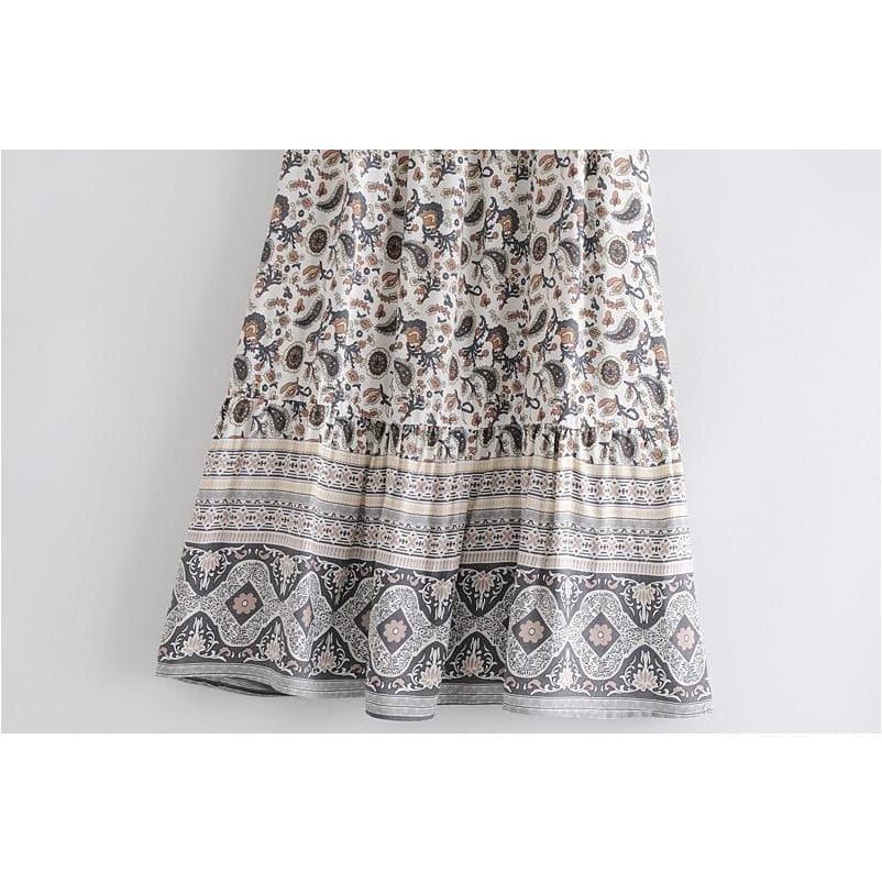 floral printed long skirt