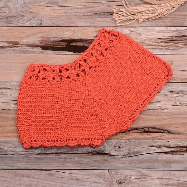 crochet knitted top and bottom