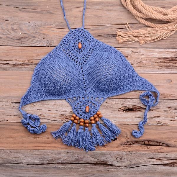 crochet knitted top and bottom