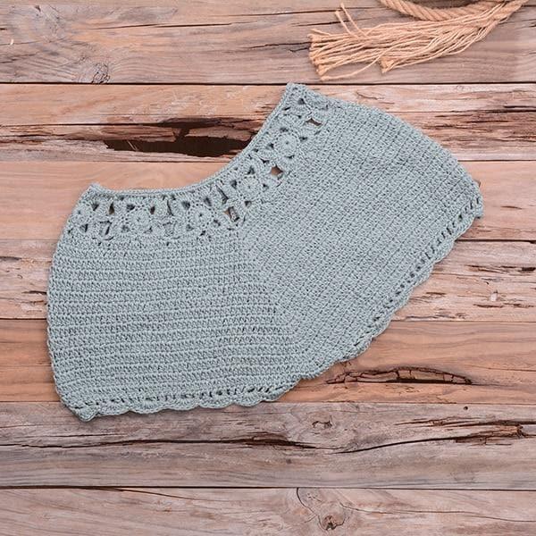 crochet knitted top and bottom