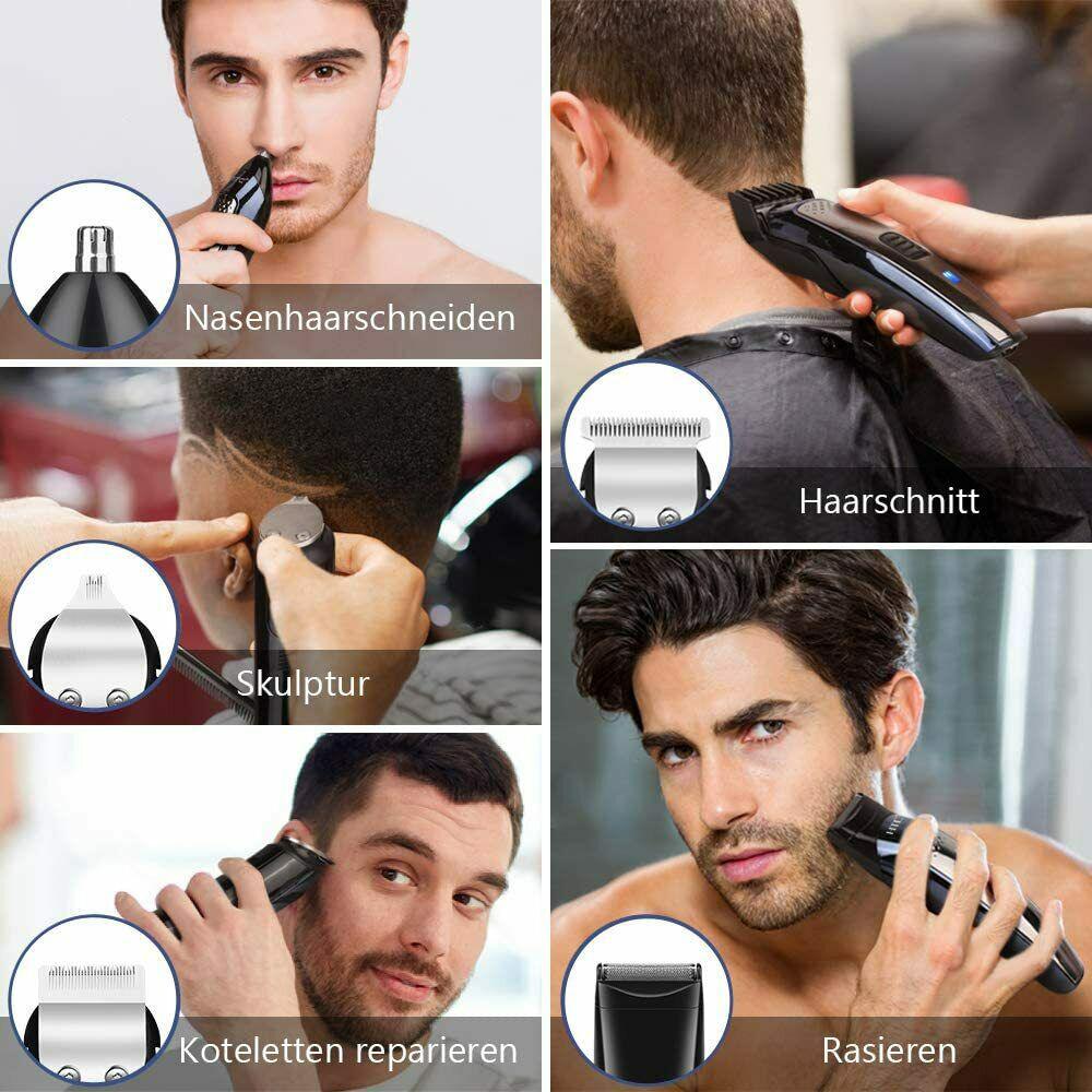 Trimmer Electronic Professional Precision Waterproof 8 On 1 Beard Face Wallet