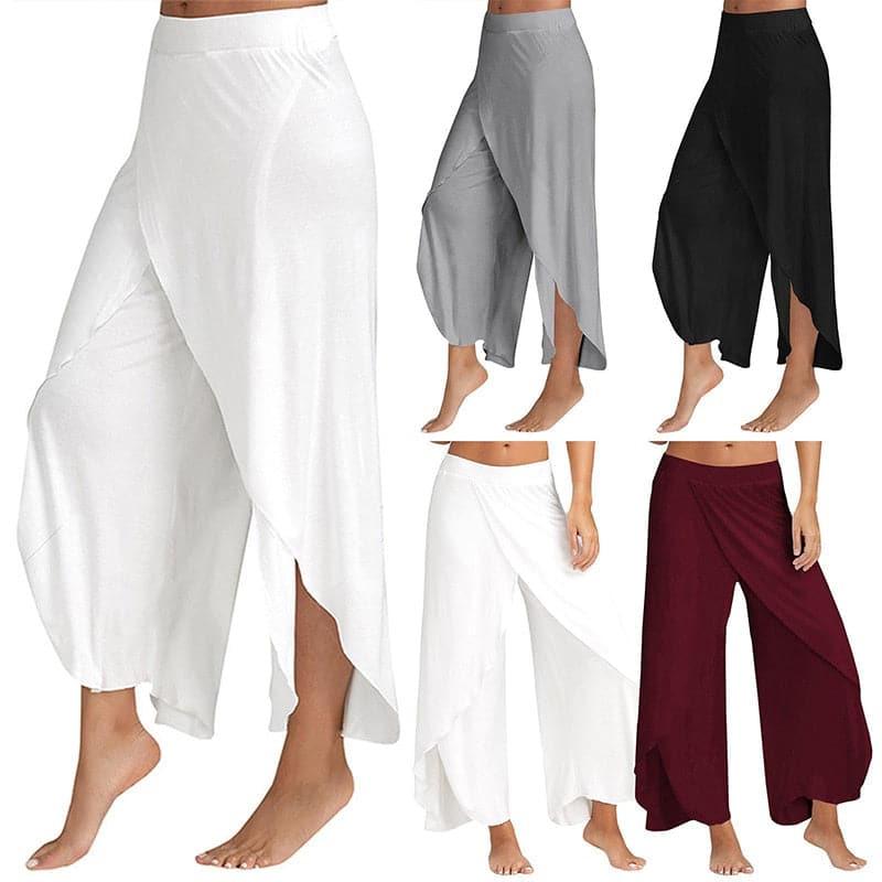 fitness yoga split harem pants