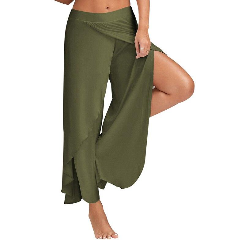 fitness yoga split harem pants