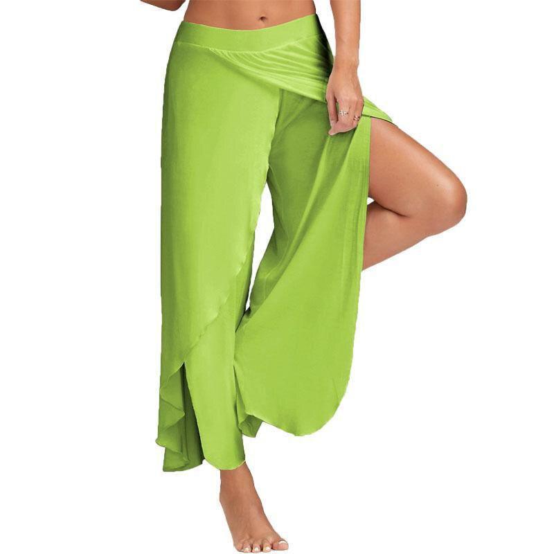 fitness yoga split harem pants