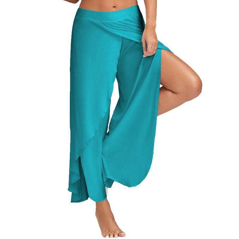 fitness yoga split harem pants