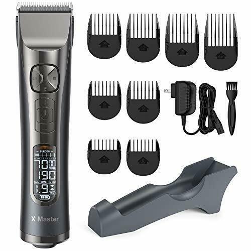 Hair Clippers for Men Professional Hair Cutting Kit Cordless Trimmer with LCD Di