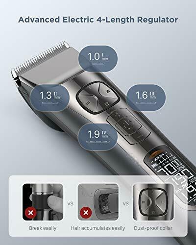 Hair Clippers for Men Professional Hair Cutting Kit Cordless Trimmer with LCD Di