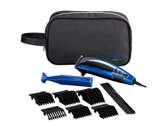 BaByliss BA-7447BGU Professional Hair Clipper Blue Edition Gift Set with Bag