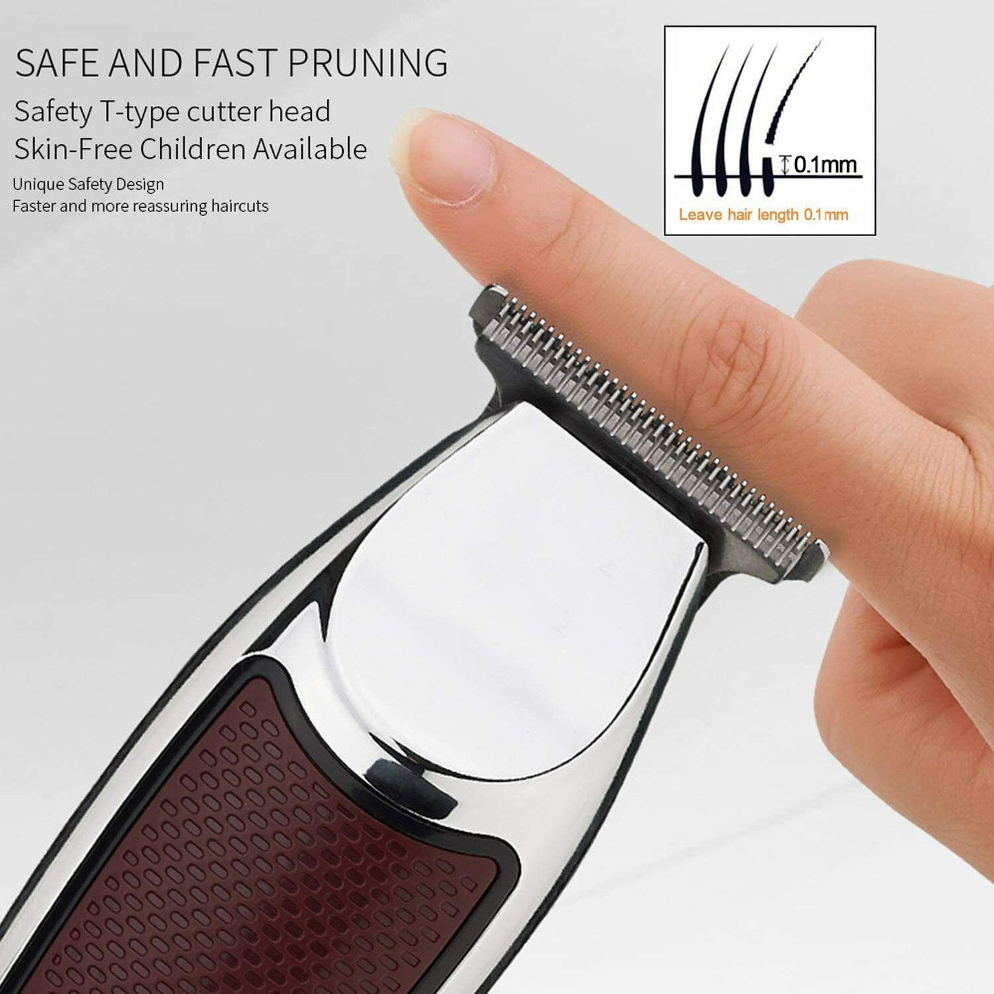 Trimmer Professional Mens Trimmer Of Beard Battery Rechargeable 3 Combs