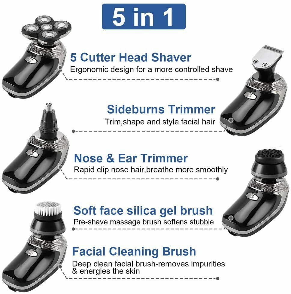 Electric Cut The Hair Mens Rechargeable USB Shaver Rotary Without Cable