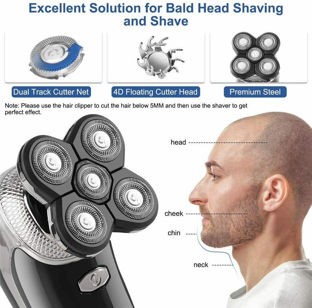 Electric Cut The Hair Mens Rechargeable USB Shaver Rotary Without Cable